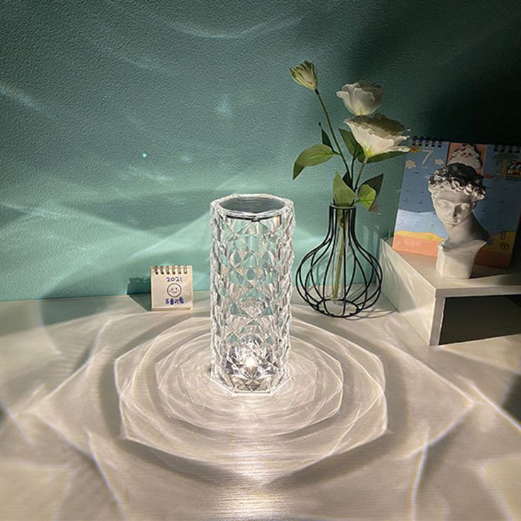 Crystal Rose Lamp